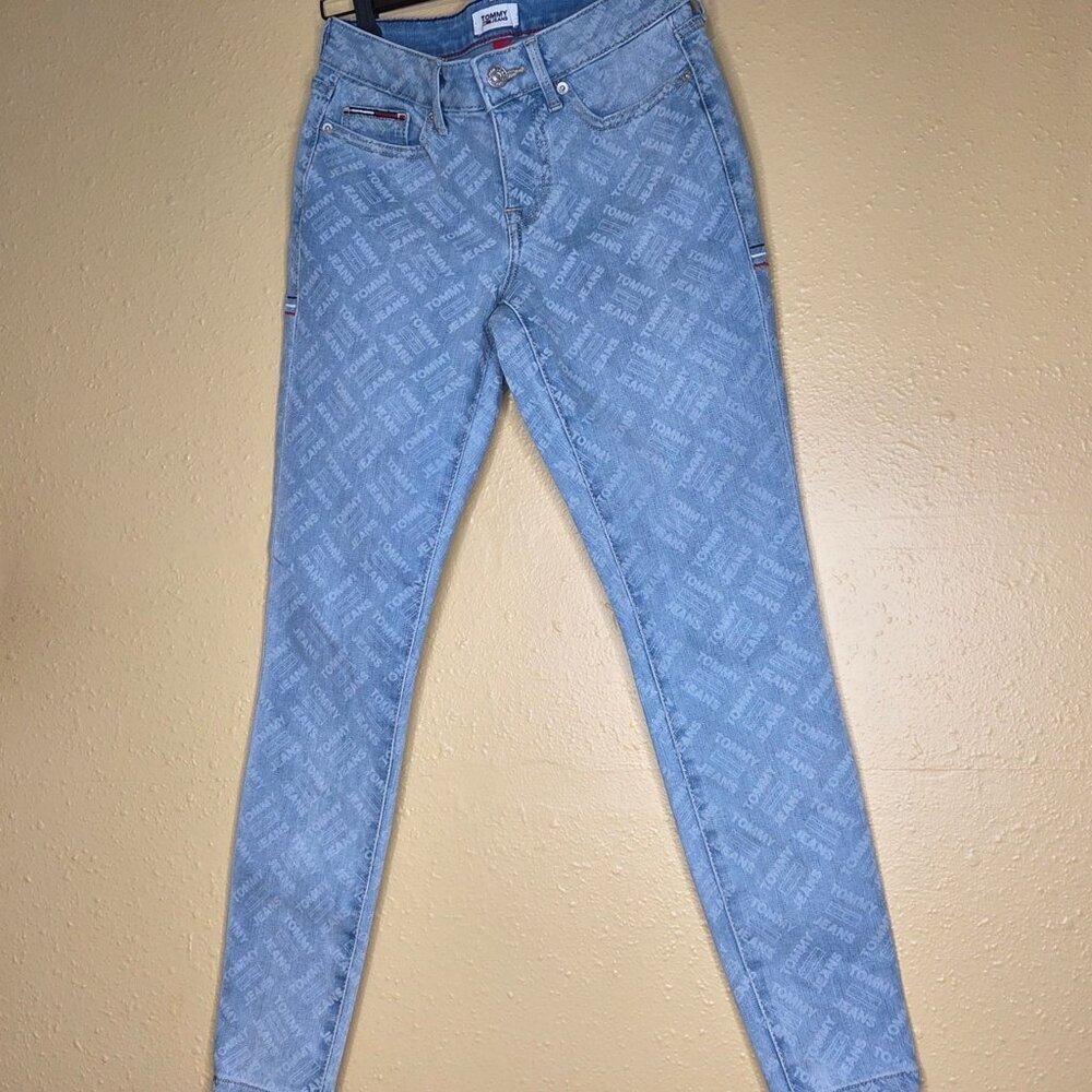 Tommy Hilfiger Logo Mid-Rise Skinny Jeans, Size: 00